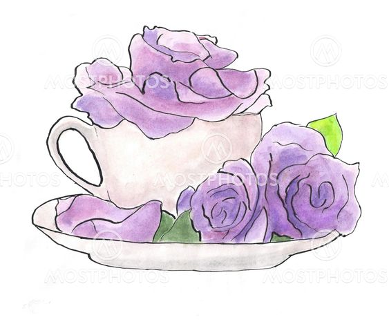 Flowers in cup