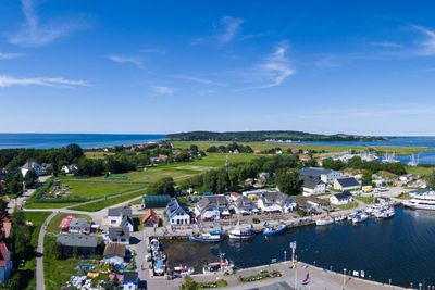 Vitte Hiddensee in Germany harbor island