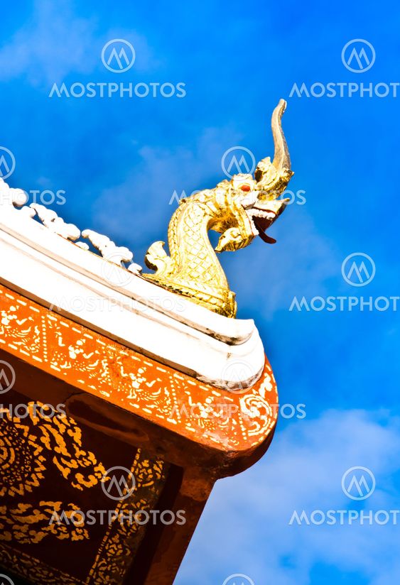 Serpent on the roof.