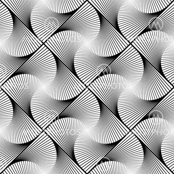 Design seamless twirl movement striped geometric pattern....
