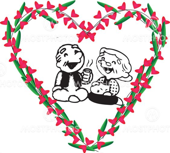 Couple of heart frame