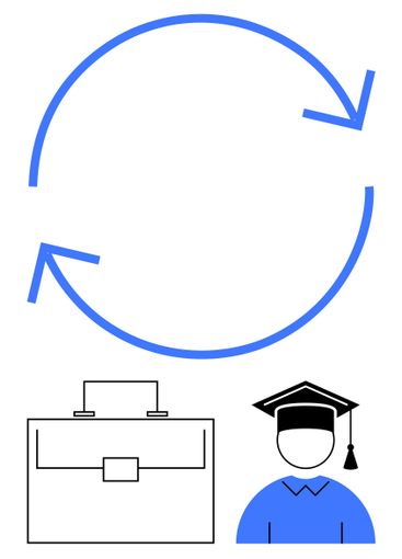 Continuous Learning and Career Growth Concept with...
