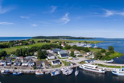 Vitte Hiddensee in Germany harbor island