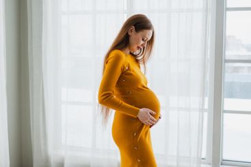 Pregnancy motherhood people expectation future. Pregnant...
