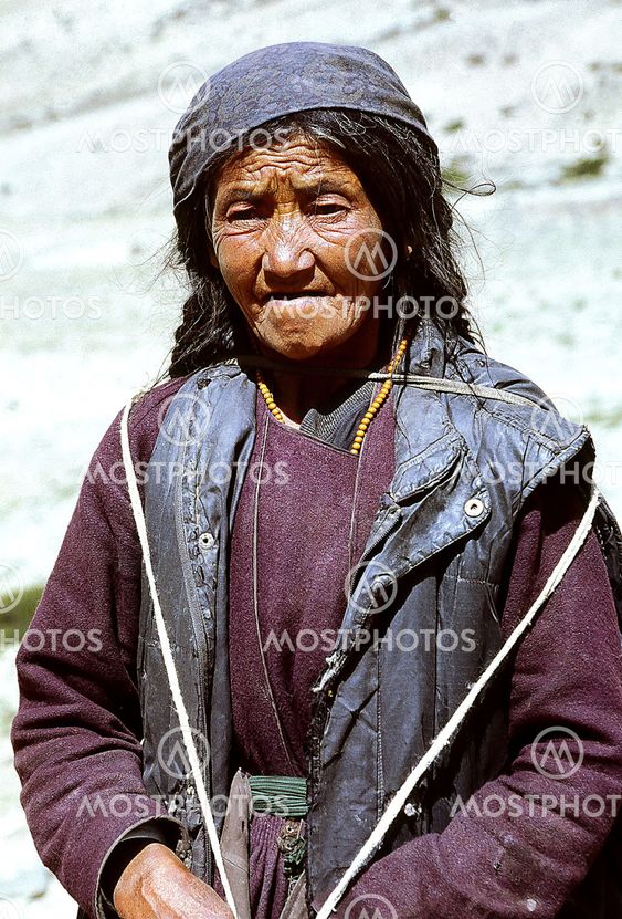 Nomad kvinna-Markha Valley