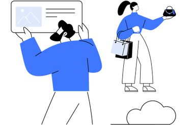 Online Shopping Experience with Male Reviewing a Product...