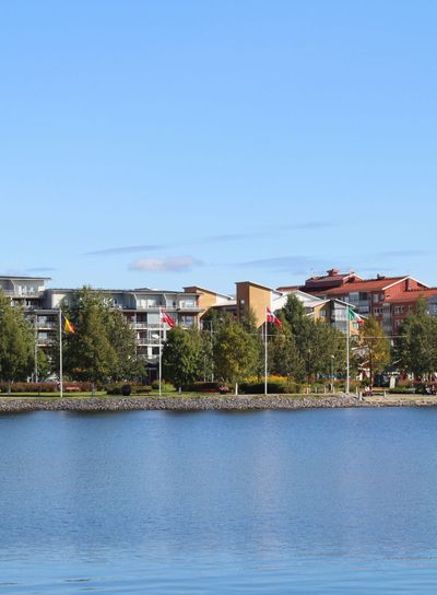 Utsikt från Västra Kajen i Piteå