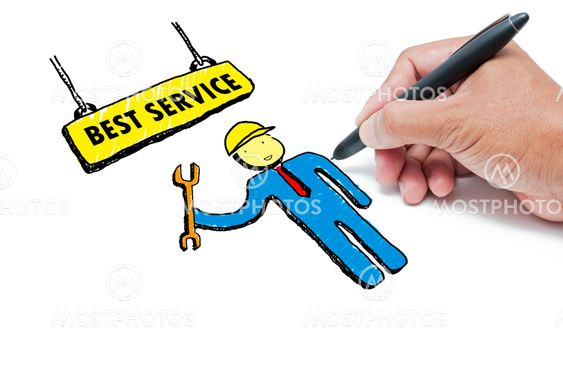 Service center drawing