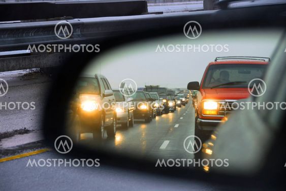 Traffic jam mirror