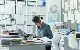 Woman working in the office