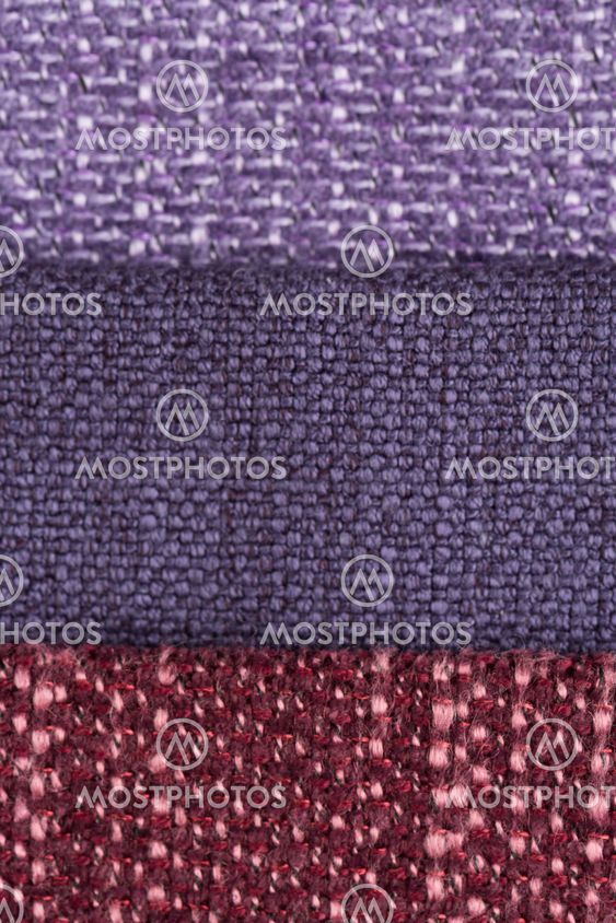 Multi color fabric texture samples