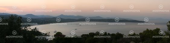 A view of Pampelonne in dusk