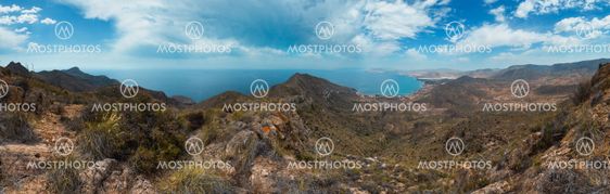 Mediterranean Sea coastline (Cartagena, Spain).