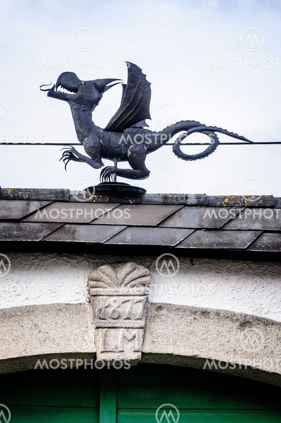 Metal Dragon on the Roof