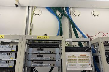 Ethernet and Network rack indoor