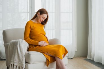 Pregnancy motherhood people expectation future. Pregnant...
