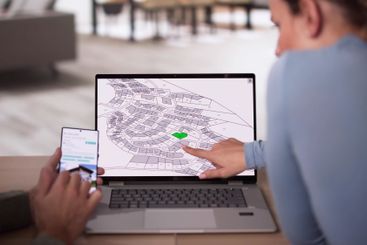 Cadastre Map And City Building Survey