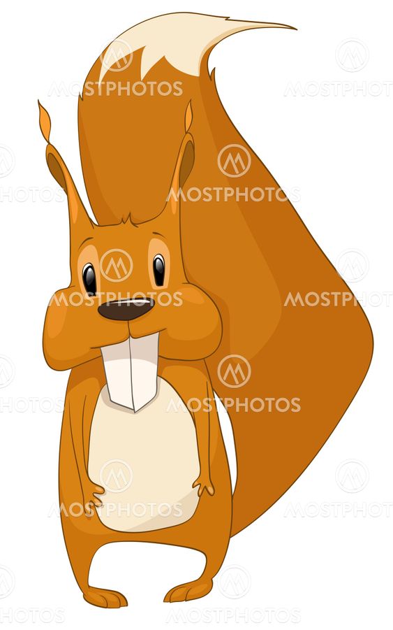 Cartoon Character Squirrel