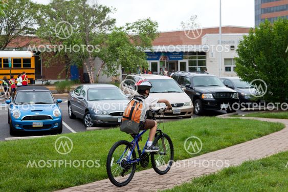 Kids Biking to School