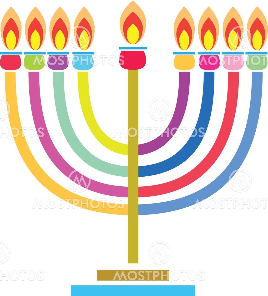 "Hanukkah symbols" by sofiartmedia - Mostphotos