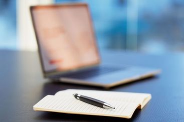 What are your plans. Closeup shot of a notebook and pen...