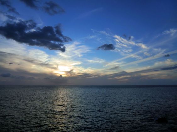 Sun goes down.