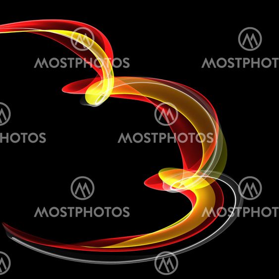 abstract ribbon waves