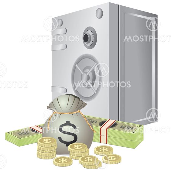Safe and money.