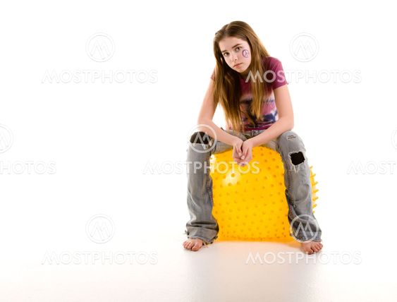 Girl on a ball