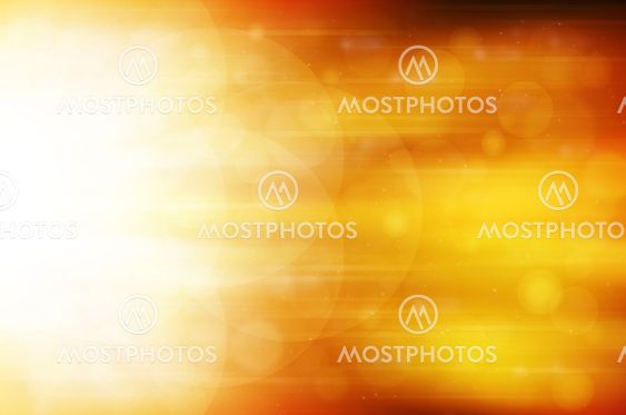 Abstract circles bokeh on yellow background.