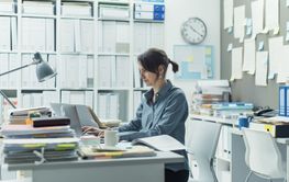 Woman working in the office