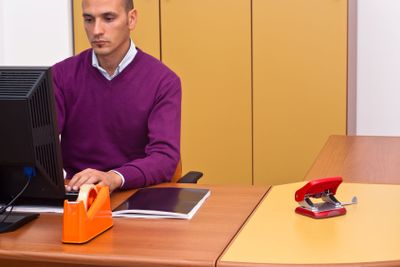 businessman in office