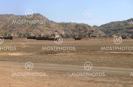 Village on the south-western Sudan.