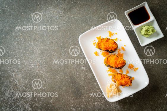 Ebiko Sushi or Shrimps Egg Sushi