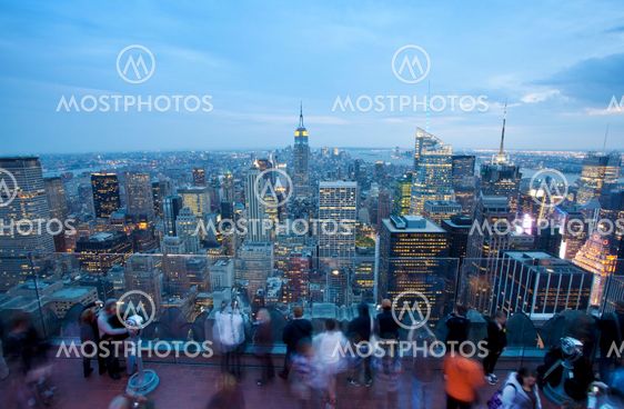 Empire State Building and New York Skyline