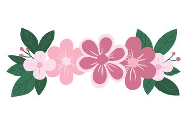 Beautiful Romantic Pink Floral Flower Crown Arrangements...