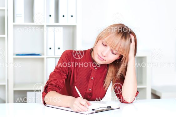portrait of beautiful business woman