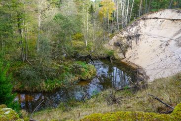 Baltic seaside nature landscape, White Dune in Roja...