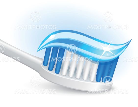 Toothbrush and gel toothpaste