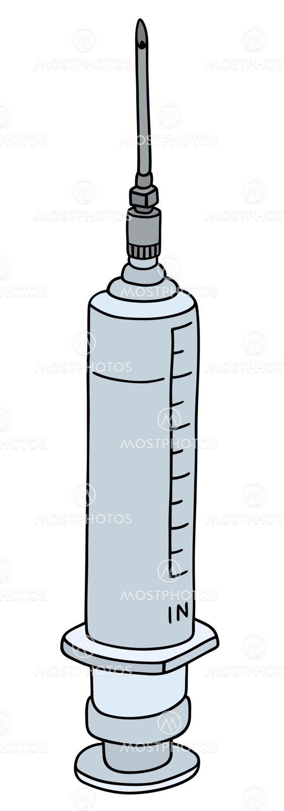 Big plastic syringe