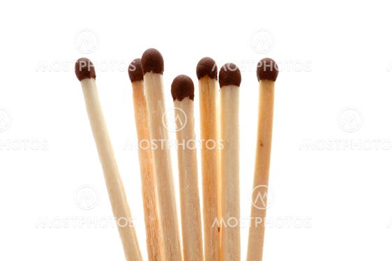 matches on white