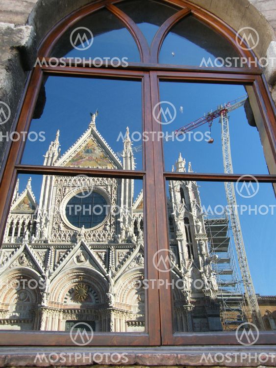Reflection of Siena Cathedral