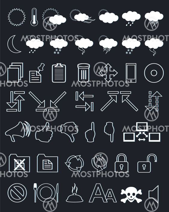 Internet icons set