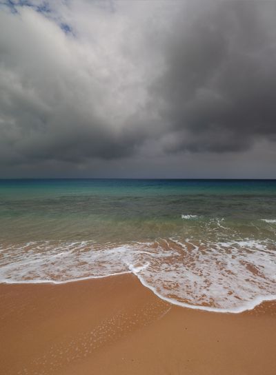 sea landscape with moody sky