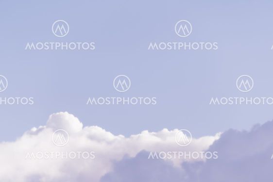 Panoramic view of pink clouds in sunset sky