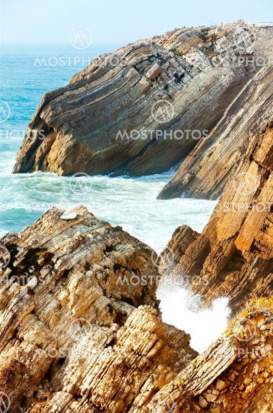 cliffs at Sao Pedro de Moel, Estremadura, Portugal