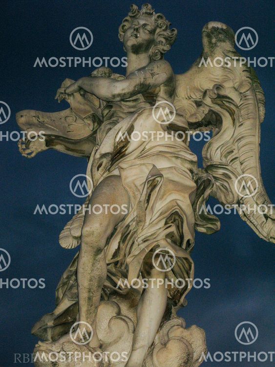 Angel with scroll