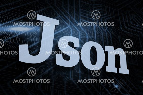 Json against futuristic black and blue background
