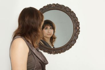 Brunette woman retro style fashion beauty portrait