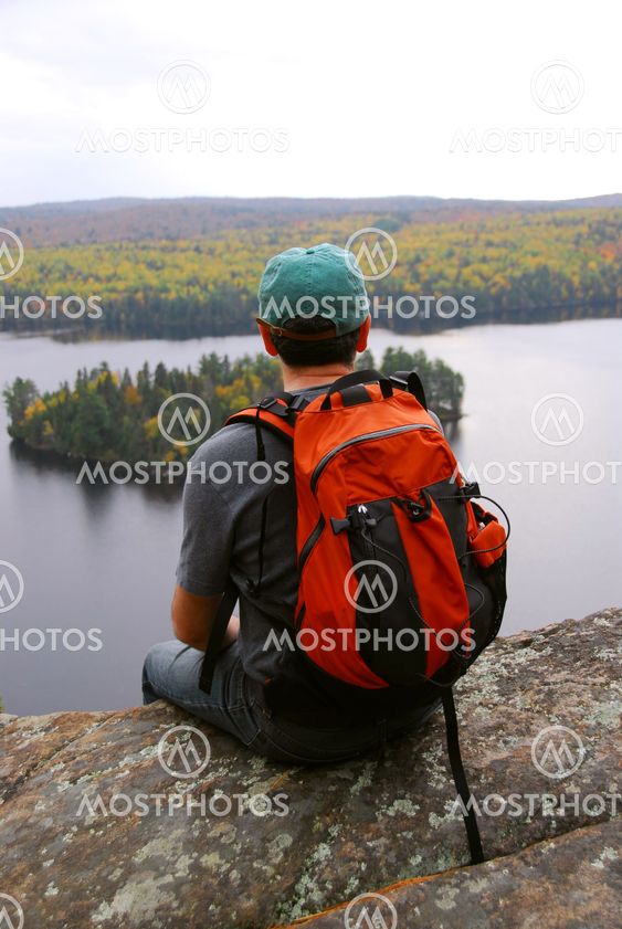 Man hill top